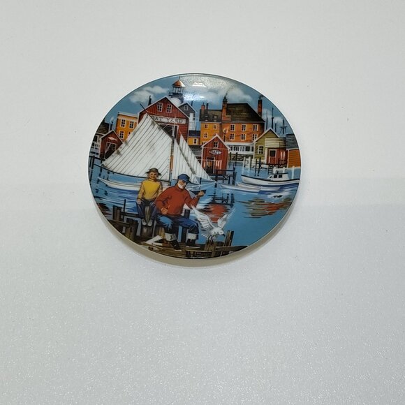 Avon American Portraits Plate Collection 1985 Set Of 5 Including Original Boxes - Picture 8 of 15